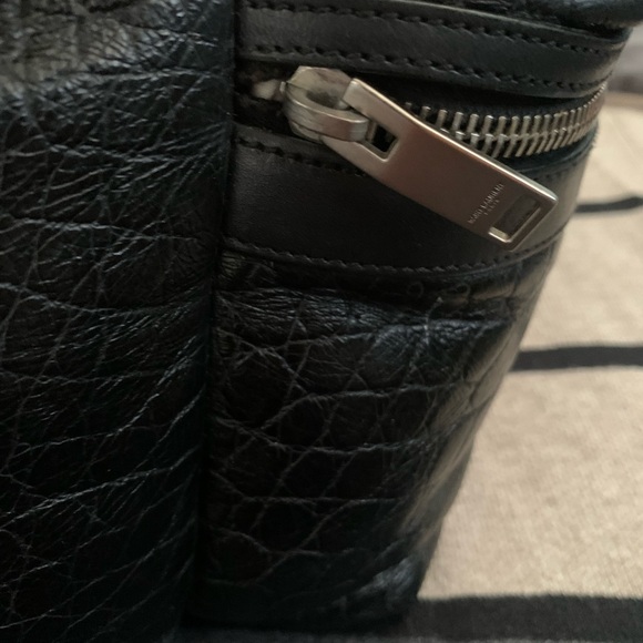 CITY BACKPACK IN CROCODILE-EMBOSSED LEATHER black - Picture 5 of 12